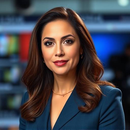 Retrato de Ana López, presentadora de noticias de TeleEstudio Global.